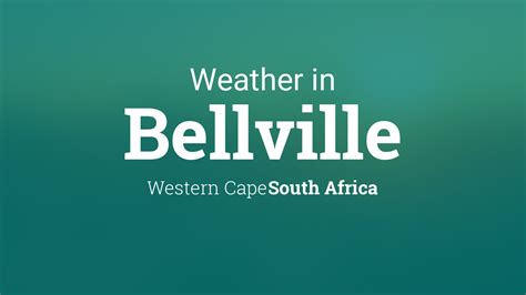 yr no bell ville|weather today bellville cape town.